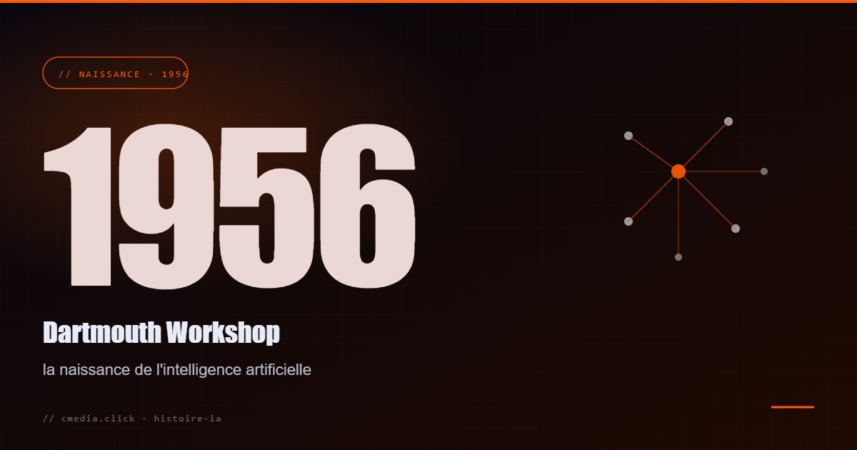 Dartmouth workshop — 1956 — Dartmouth Workshop : la naissance de l&rsquo;intelligence artificielle