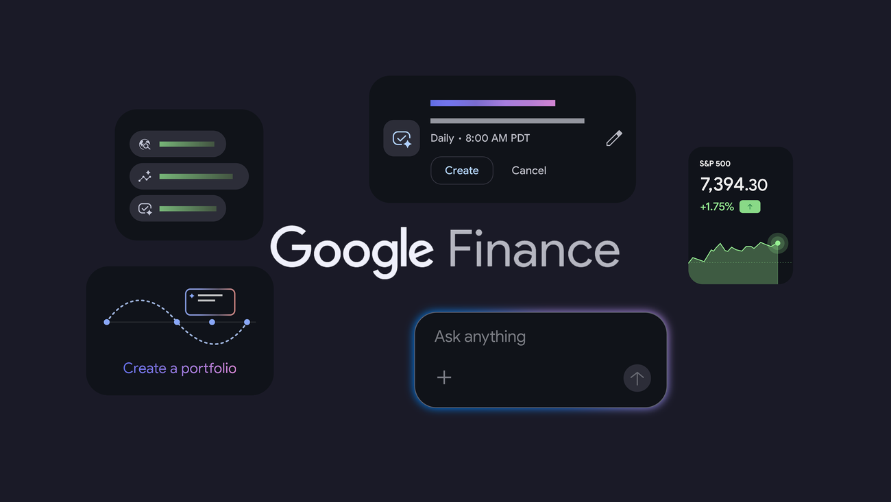 Nos dernières mises à jour de Google Finance, notamment une inédite application