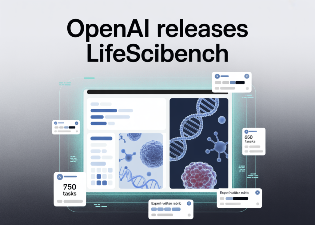 OpenAI lance LifeSciBench, un benchmark comprenant 750 tâches qui évalue les modèles d'IA sur des projets de recherche réels en sciences de la vie à l'aide d'une grille d'évaluation rédigée par des experts