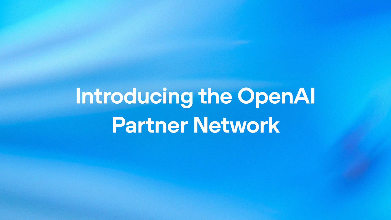 Présentation du réseau de partenaires OpenAI