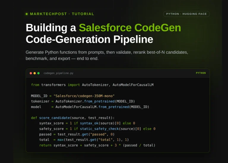 Tutoriel CodeGen de Salesforce : générer, valider et reclasser des fonctions Python à l&rsquo;aide de tests unitaires et de contrôles de sécurité