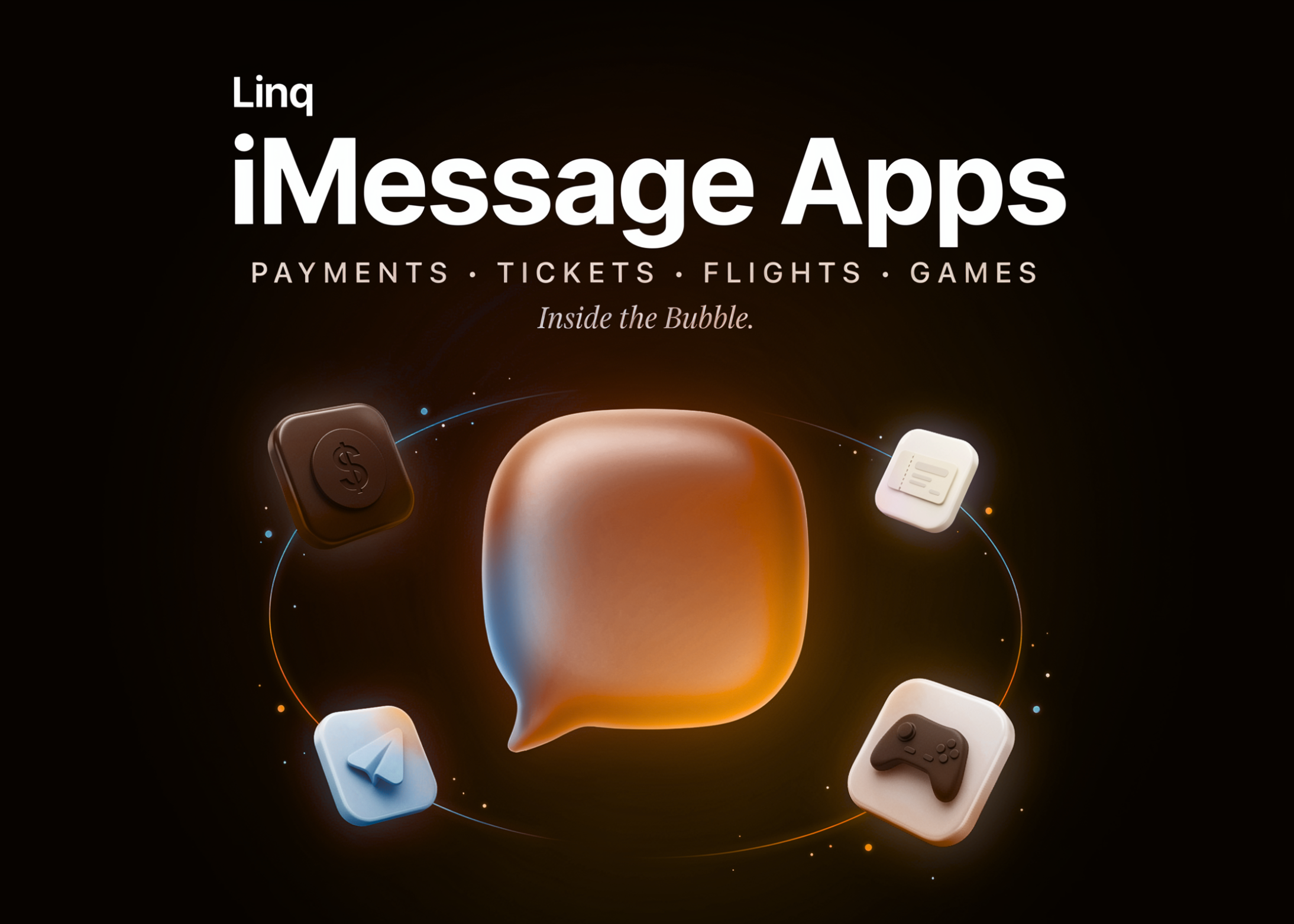 Les applications iMessage de Linq intègrent des fonctionnalités de paiement, de billetterie, de réservations de vols et de jeux dans la bulle iMessage grâce à la partie « imessage_app »