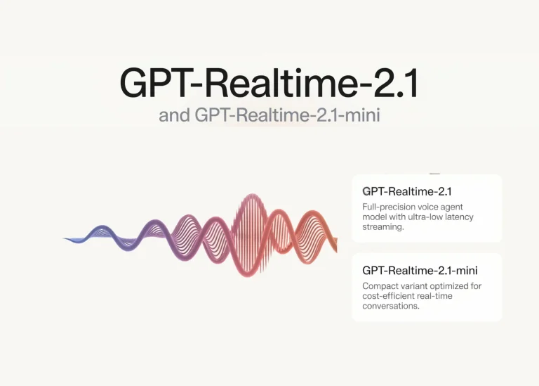 OpenAI lance GPT-Realtime-2.1 et GPT-Realtime-2.1-mini pour les agents vocaux à faible latence via son API