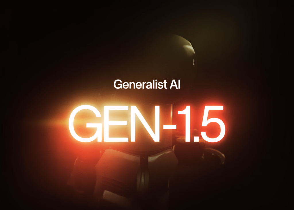 Generalist AI lance GEN-1.5 : un modèle de base pour robots capable d'apprendre de nouvelles tâches à partir d'une seule démonstration de 3 à 12 secondes