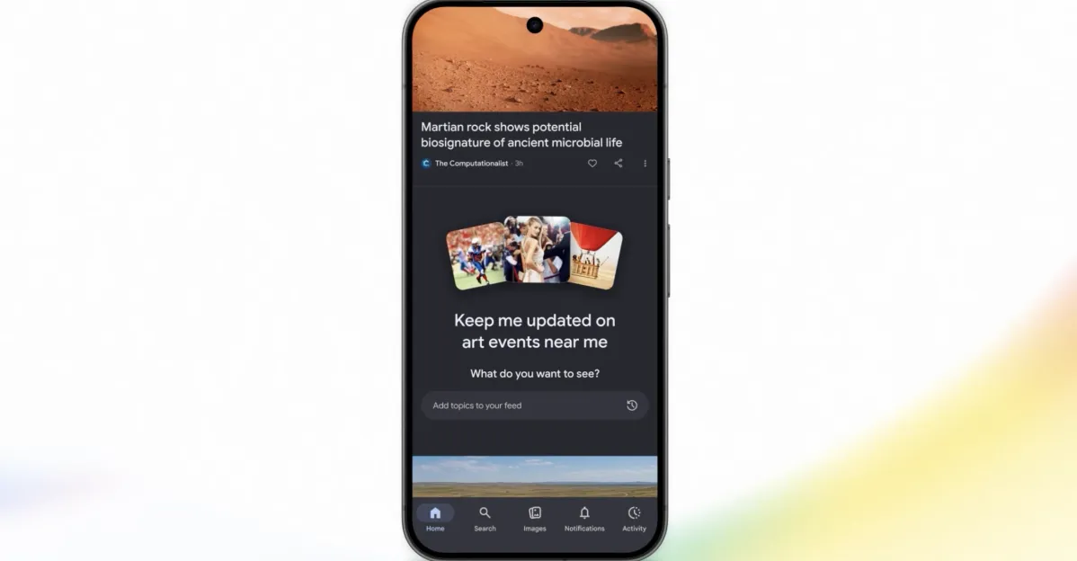 Google Discover va proposer un fil d'actualité optimisé par un chatbot basé sur l'IA