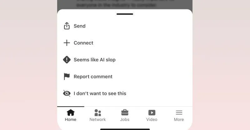 Plus d'un million de personnes ont cliqué sur le bouton « slop » généré par l'IA de LinkedIn