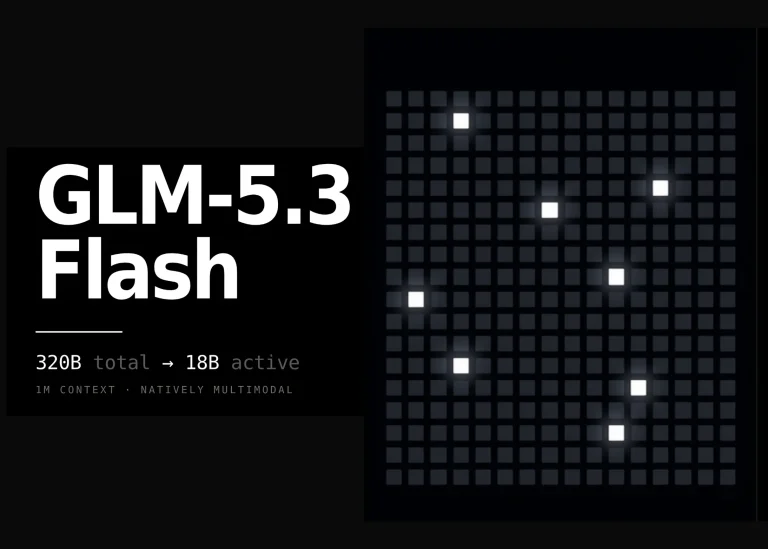 Z.ai lance GLM-5.3-Flash : un modèle MoE multimodal natif de 320 milliards de paramètres et 18 milliards de mots, doté d&rsquo;un contexte de 1 million de tokens
