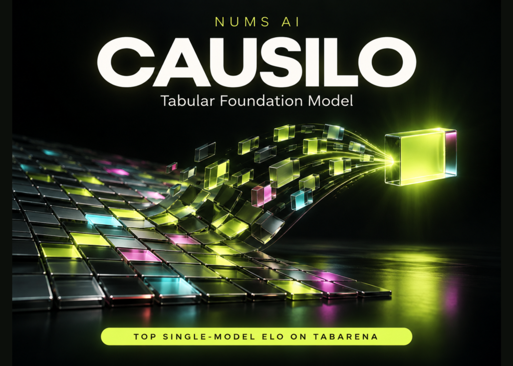 Nums AI lance Causilo : un système de base tabulaire qui arrive en tête du classement TabArena parmi les modèles individuels