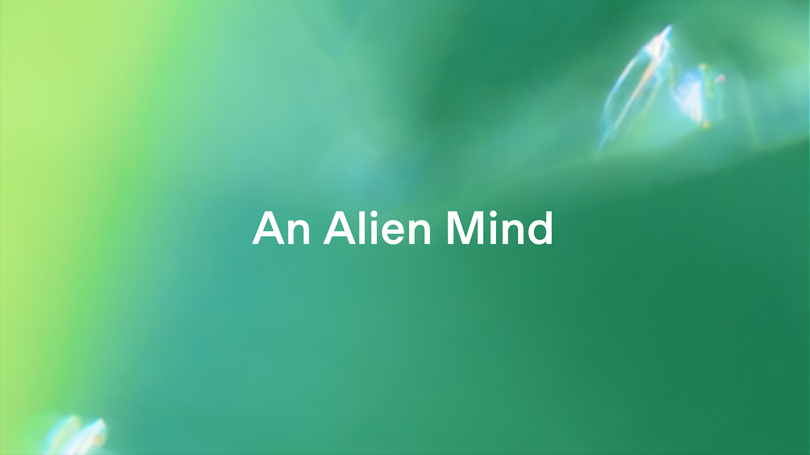 Un esprit extraterrestre