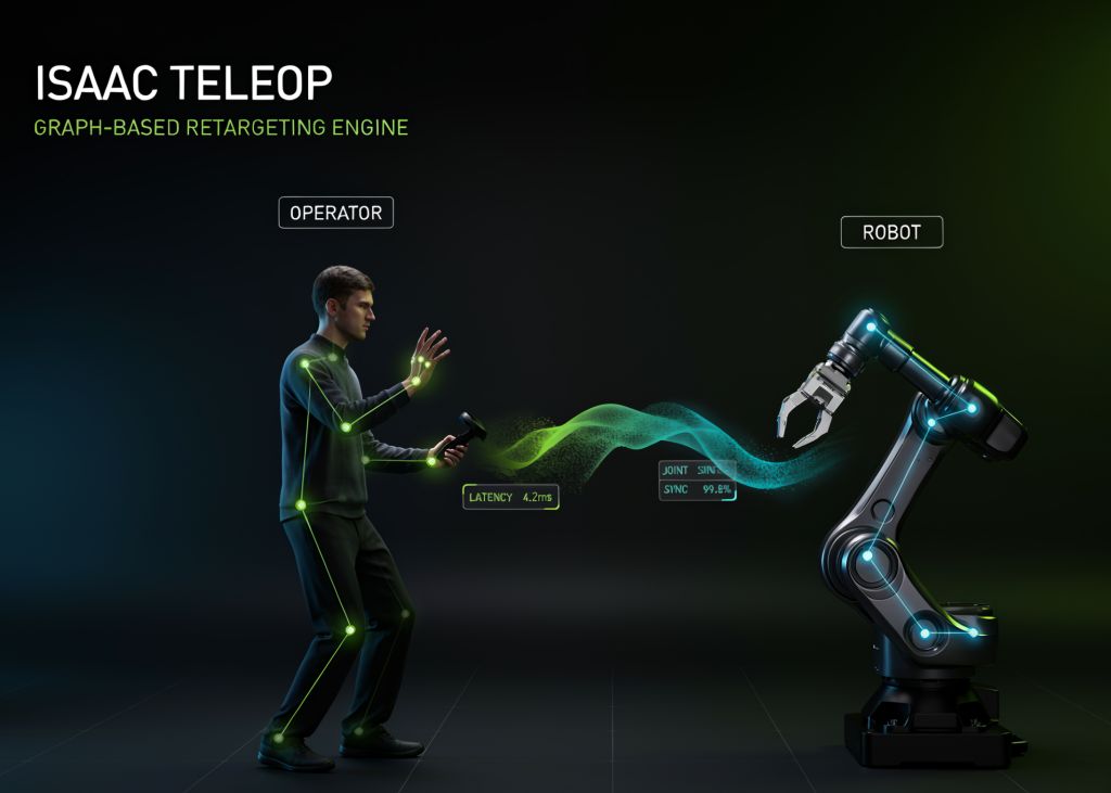 Au cœur d’IsaacTeleop de NVIDIA : du suivi des mains et des manettes aux actions des robots grâce au moteur de retargeting basé sur des graphes